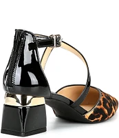 Alex Marie GoldaTwo Leopard Haircalf Cross Band Pumps