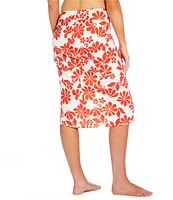 Alex Marie Groovy Tropics Faux Wrap Sarong Cover Up