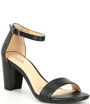 Alex Marie Halmar Ankle Strap Leather Block Heel Sandals