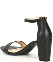 Alex Marie Halmar Ankle Strap Leather Block Heel Sandals