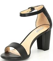 Alex Marie Halmar Ankle Strap Leather Block Heel Sandals