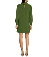 Alex Marie Heidi Funnel Neck Long Sleeve Social Dress