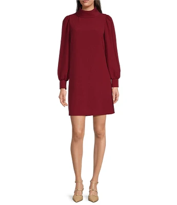 Alex Marie Heidi Funnel Neck Long Sleeve Social Dress