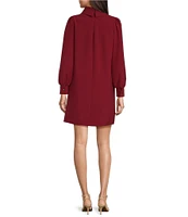 Alex Marie Heidi Funnel Neck Long Sleeve Social Dress