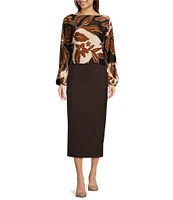 Alex Marie Coordinating Josie Midi Pencil Skirt