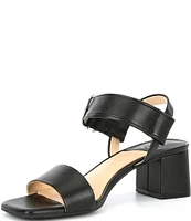 Alex Marie Leyna Leather Double Banded Block Heel Sandals