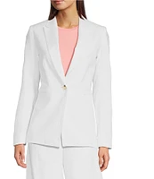 Alex Marie Liza Peak Lapel Linen Blazer
