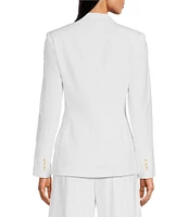Alex Marie Liza Peak Lapel Linen Blazer