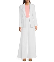 Alex Marie Liza Peak Lapel Linen Blazer