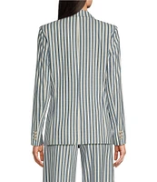 Alex Marie Liza Peak Lapel Stripe Blazer