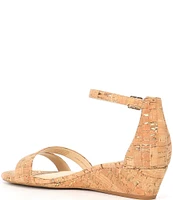 Alex Marie Maren Cork Double Band Wedge Sandals