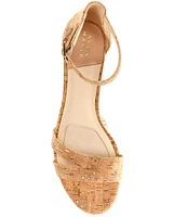 Alex Marie Maren Cork Double Band Wedge Sandals