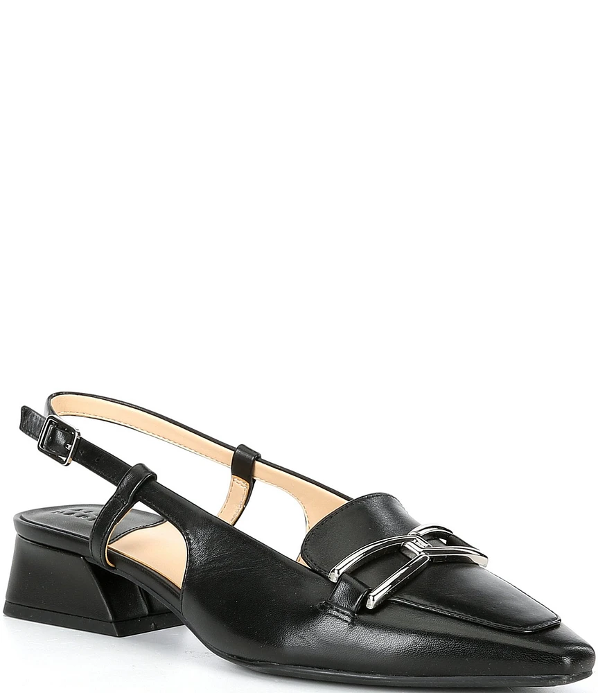 Alex Marie Maysun Leather Slingback Loafers