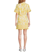 Alex Marie Millie Floral Short Sleeve Wrap Dress