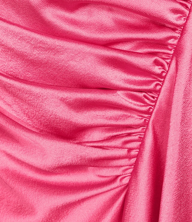 strapless open back dress Margaret Silk Faille Midi Dress – ALEXIA MARÍA main image 1