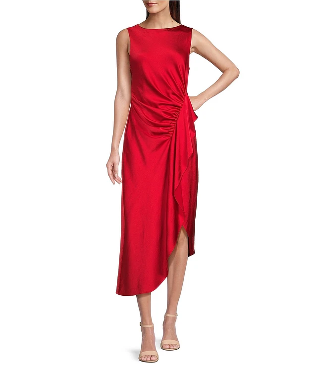 strapless open back dress Alex Marie Coral Floral LS Mini Dress main image 1