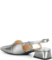 Alex Marie Monna Metallic Slingback Loafers