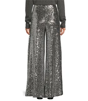 Alex Marie Natalie Sequin Wide Leg Pant