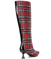 Alex Marie OzaraTwo Plaid Rhinestone Tall Dress Boots