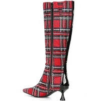 Alex Marie OzaraTwo Plaid Rhinestone Tall Dress Boots