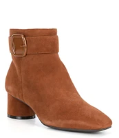 Alex Marie Paxten Suede Buckle Booties