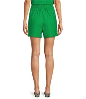 Alex Marie Peyton Mid Rise Linen Drawstring Shorts