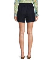 Alex Marie Peyton Mid Rise Linen Drawstring Shorts