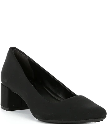 Alex Marie Phoebe Neoprene Block Heel Pumps