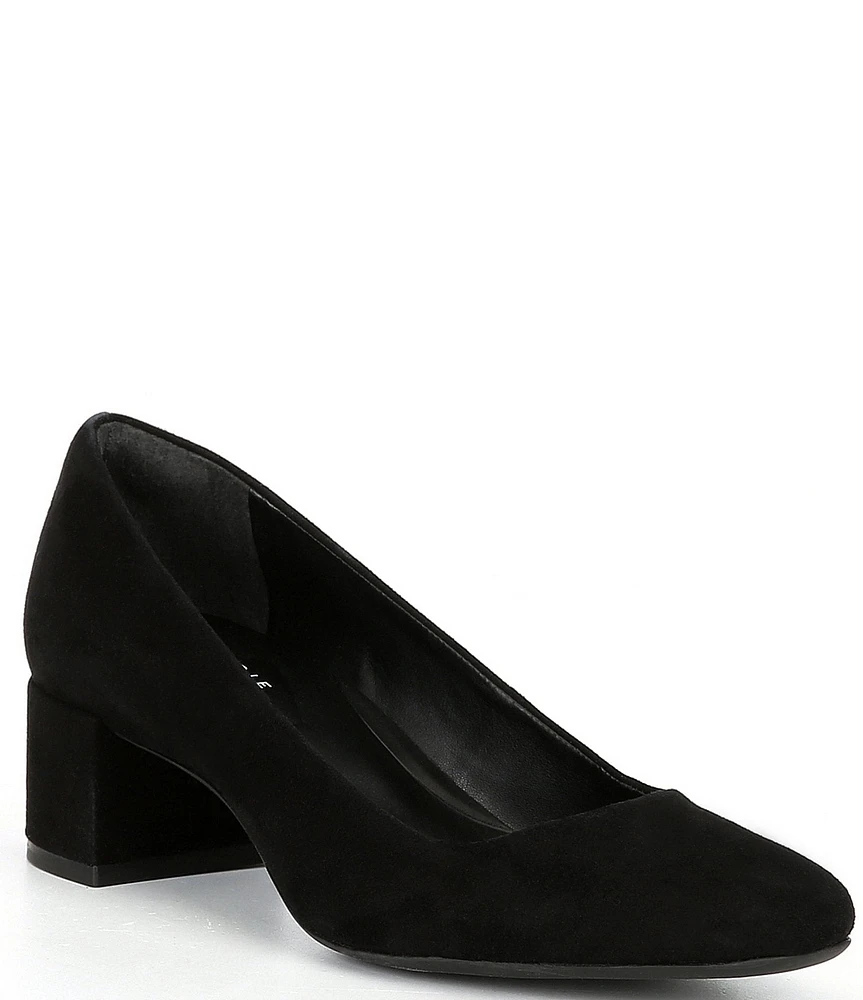 Alex Marie Phoebe Suede Block Heel Pumps