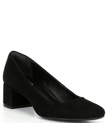 Alex Marie Phoebe Suede Block Heel Pumps