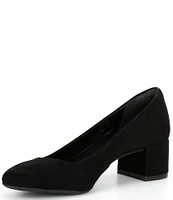 Alex Marie Phoebe Suede Block Heel Pumps