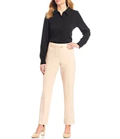 Alex Marie Piper Lightweight Soft Crepe de Chine Point Collar Long Sleeve Button Front Top