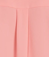 Alex Marie Piper Lightweight Soft Crepe de Chine Point Collar Long Sleeve Button Front Top