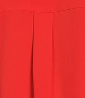 Alex Marie Piper Lightweight Soft Crepe de Chine Point Collar Long Sleeve Button Front Top