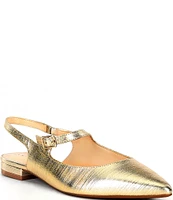 Alex Marie Reeda Leather Slingback Flats