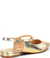 Alex Marie Reeda Leather Slingback Flats