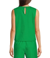 Alex Marie Remi Boat Neck Sleeveless Blouse