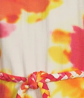 Alex Marie Riley Floral Long Sleeve A Line Dress