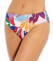 Alex Marie Signature Sculpt Rio Palms Mid Rise Swim Bottom