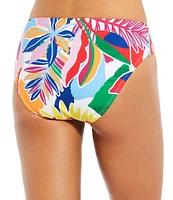 Alex Marie Signature Sculpt Rio Palms Mid Rise Swim Bottom