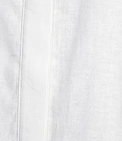 Alex Marie Sarah Linen Blend Short Sleeve Button Down Blouse