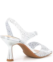 Alex Marie Sutton Clear Rhinestone Slingback Dress Sandals