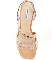 Alex Marie Sutton Clear Rhinestone Slingback Dress Sandals