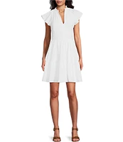 Alex Marie Vanya V-Neck Short Sleeve Dress