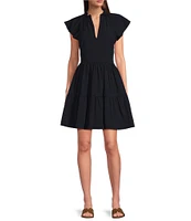 Alex Marie Vanya V-Neck Short Sleeve Dress