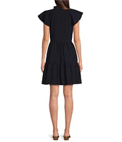 Alex Marie Vanya V-Neck Short Sleeve Dress