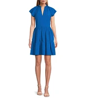 Alex Marie Vanya V-Neck Short Sleeve Dress