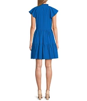 Alex Marie Vanya V-Neck Short Sleeve Dress