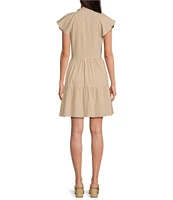 Alex Marie Vanya V-Neck Short Sleeve Dress