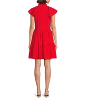 Alex Marie Vanya V-Neck Short Sleeve Dress